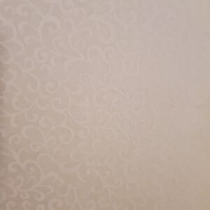 Neutral Cream Decorative Wall Panel - Elegant Scroll Texture
